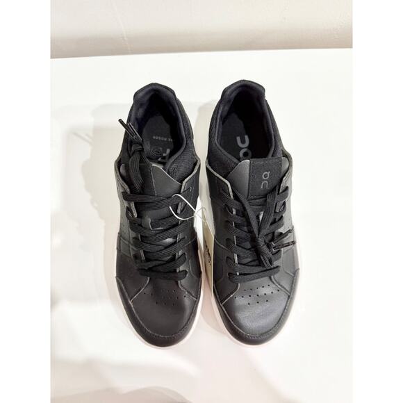 On Art The Roger Federer Clubhouse Tennis Sneaker Shoes Black Women's Size 8 - Picture 3 of 7